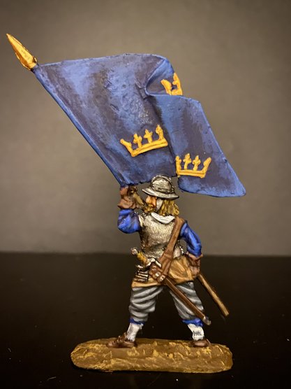 № 2018, Пехота, шведская армия короля Густава Адольфа - знаменосец, 17-й век.