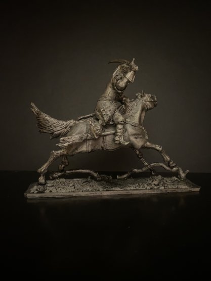 № 4180, конный знатный опричник с саблей, 16 век, войско Ивана Грозного