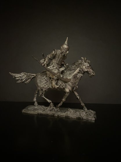 № 4181, конный ратник в тегиляе с копьем, 16 век, войско Ивана Грозного